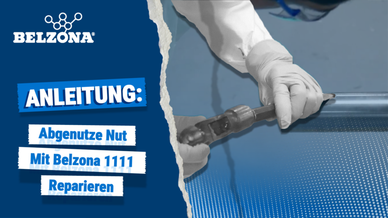 Abgenutzte Nut Mit Belzona 1111 Reparieren